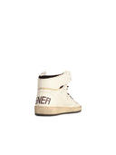 Golden Goose 'Sky Star' White Lear Sneakers