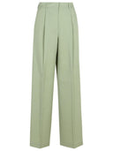 Golden Goose 'Naomi' Green Virgin Wool Pants