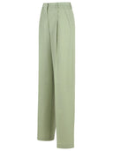 Golden Goose 'Naomi' Green Virgin Wool Pants