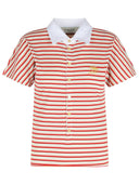 Golden Goose Red Cotton Polo Shirt