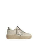 Golden Goose 'Ball Star' White Lear Sneakers