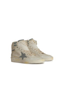 Golden Goose 'Sky Star' White Lear Sneakers