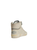 Golden Goose 'Sky Star' White Lear Sneakers