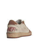 Golden Goose 'Ball Star' White Lear Sneakers