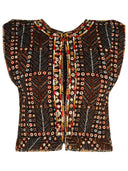 Isabel Marant Etoile 'Cerza' Black Cotton Vest