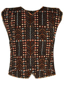 Isabel Marant Etoile 'Cerza' Black Cotton Vest