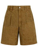 Isabel Marant Etoile 'Katja' Brown Cotton Shorts