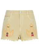 Isabel Marant Etoile 'Lesia' Beige Denim Shorts