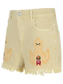Isabel Marant Etoile 'Lesia' Beige Denim Shorts