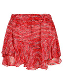 Pantaloncini di viscosa rossa di Isabel Marant Etoile