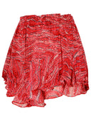 Pantaloncini di viscosa rossa di Isabel Marant Etoile