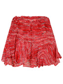 Pantaloncini di viscosa rossa di Isabel Marant Etoile