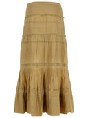Isabel Marant Etoile 'Dusta' Green Cotton Skirt