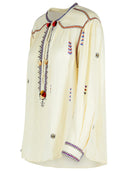 Isabel Marant Etoile Bluse 'Pelson' In White Viscose