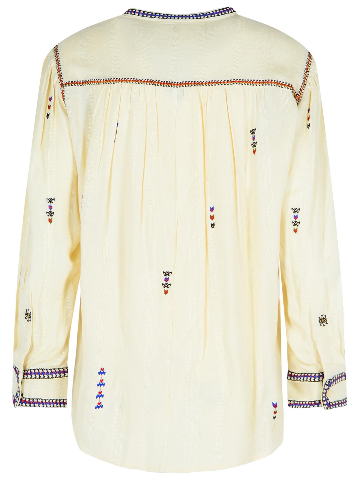 Isabel Marant Etoile Bluse 'Pelson' In White Viscose
