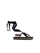 Isabel Marant Etoile 'Gypsa' Black Cotton Blend Sandals