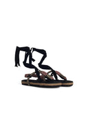 Isabel Marant Etoile 'Gypsa' Black Cotton Blend Sandals