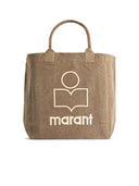 Isabel Marant 'Yenki' Brown Cotton Shopping Bag