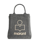 Isabel Marant 'Yenki' Black Cotton Bart Sac à provisions