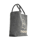 Isabel Marant 'Yenki' Black Cotton Bart Sac à provisions