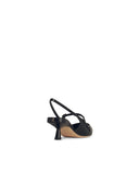 Jimmy Choo 'Didi' Black Lear Slingbacks