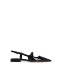 Jimmy Choo 'Didi' Black Lear Ballet Flats