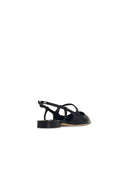 Jimmy Choo 'Didi' Black Lear Ballet Flats