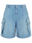 Jw Anderson 'Cargo' Bermuda Shorts In Light Blue Denim