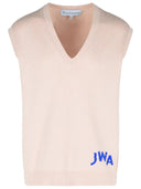 Jw anderson gilet en coton rose