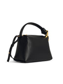 Jw Anderson Small 'Corner' Black Lear Bag