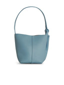Jw Anderson 'Corner' Bucket Bag In Light Blue Lear
