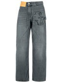Jw Anderson 'Twisted' Grey Denim Jeans