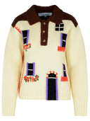 Jw Anderson Beige Wool Sweater