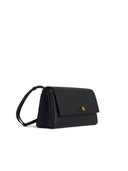 Khaite 'Cate' Black Lear Crossbody Bag