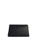 Khaite 'Cate' Black Lear Crossbody Bag