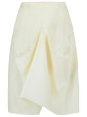 Khaite 'Sawyer' White Silk Skirt
