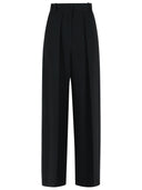 Khaite 'Maris' Black Polyester Blend Pants