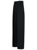 Khaite 'Maris' Black Polyester Blend Pants