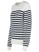 Khaite 'Viola' White Cashmere Blend Sweater