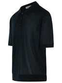 Laneus Black Lyocell Polo
