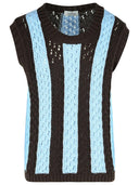 Laneus Light Blue Cotton Vest
