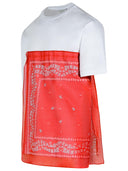 Maglietta in cotone bianco Lanvin 'Bandana'