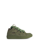 Lanvin 'Curb' Green Lear Blend Sneakers