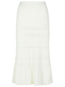 Lanvin White Cotton Skirt