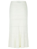 Lanvin White Cotton Skirt