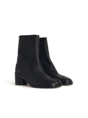 Maison Margiela 'Tabi' Black Lear Ankle Boots