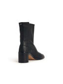 Maison Margiela 'Tabi' Black Lear Ankle Boots