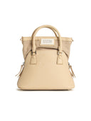 Maison Margiela '5 Ac' Micro Bag In Beige Lear