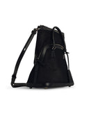 Maison Margiela '5 Ac Mini' Black Lear Blend Bag