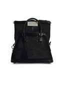 Maison Margiela '5 Ac Mini' Black Lear Blend Bag